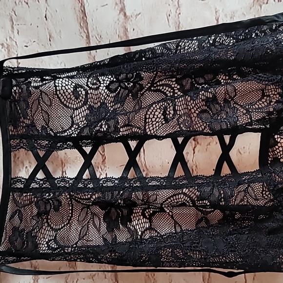 Adore Me babydoll nighties lingerie 1x nwt black - Picture 3 of 5